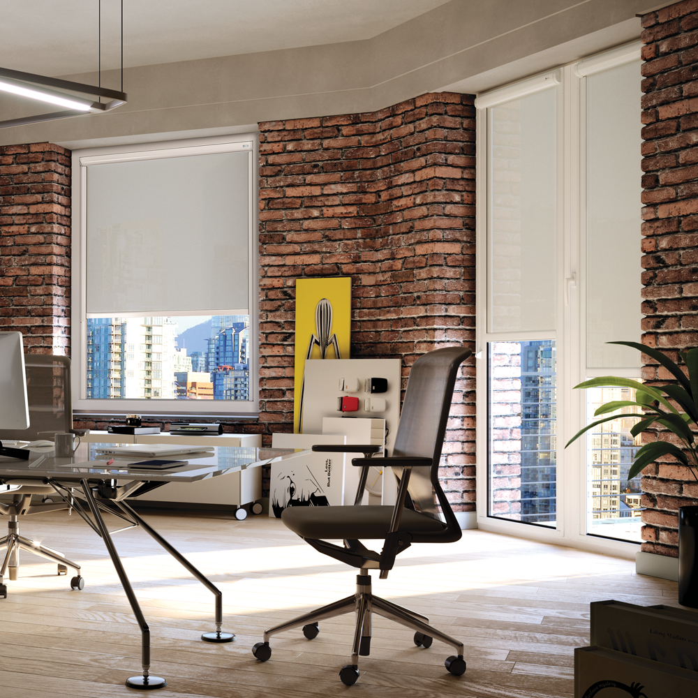 TENDA A VETRO CON CASSONETTO E GUIDE OSCURANTI, ROLLBOX 160-OSCURANTE RB