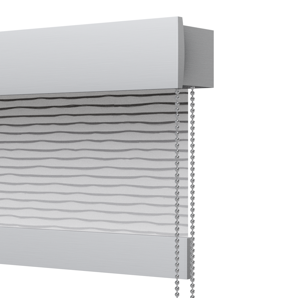 TENDA A RULLO AZIONAMENTO COMBINATO, FRONTALE DECORATIVO, Plus 2029 - ECLISSE S3-TOTAL WHITE