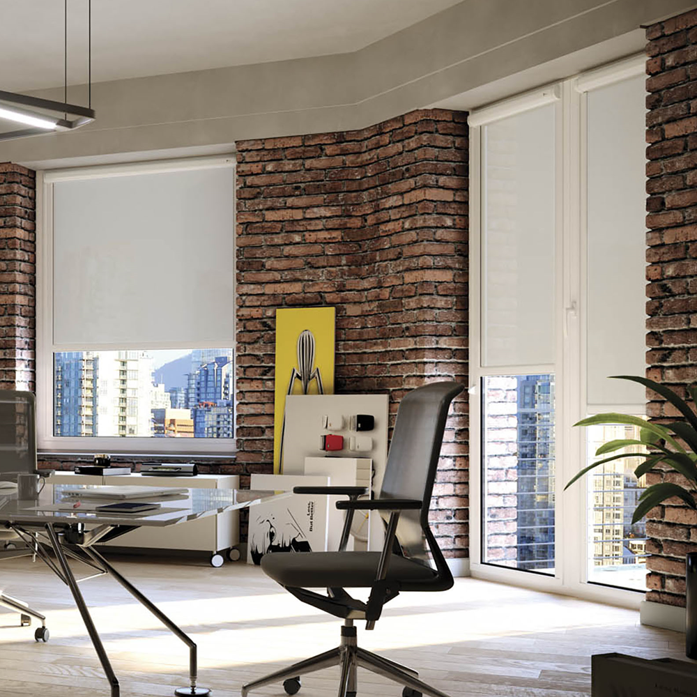 TENDA A VETRO CON CASSONETTO E GUIDE OSCURANTI, ROLLBOX 260-OSCURANTE RB