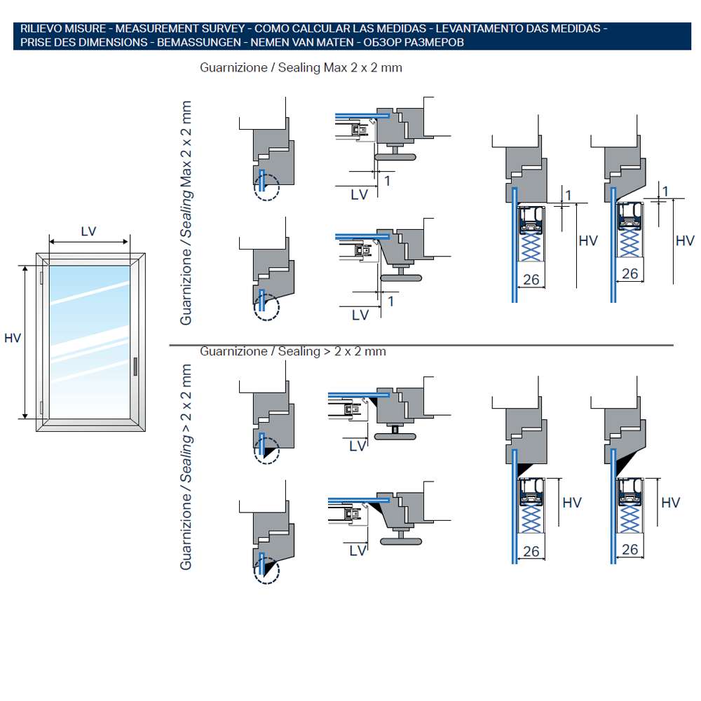 TENDA PLISSETTATA A VETRO, CLASSIC 013