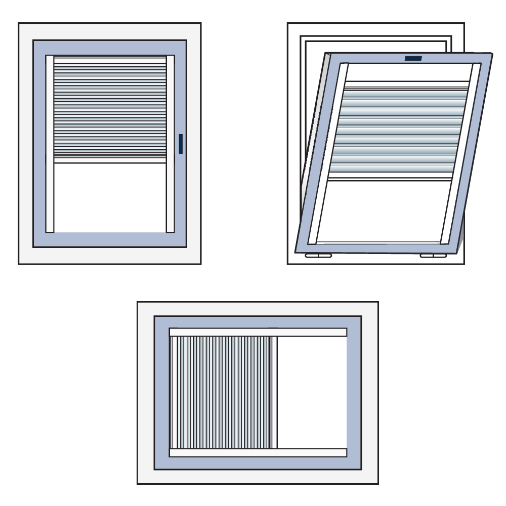 TENDA PLISSETTATA A VETRO, AVENA