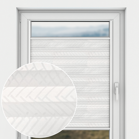 TENDA PLISSETTATA A VETRO, DIAMANTE