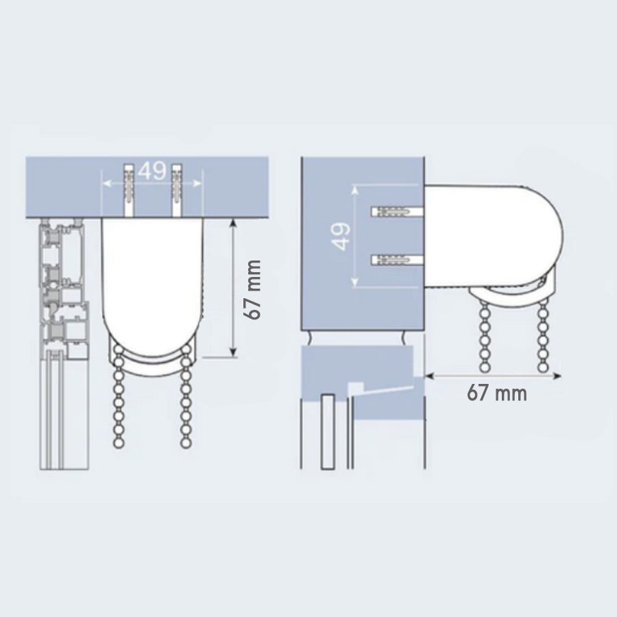 TENDA DI DESIGN A CATENELLA, SIDEWINDER 8236-GAIA