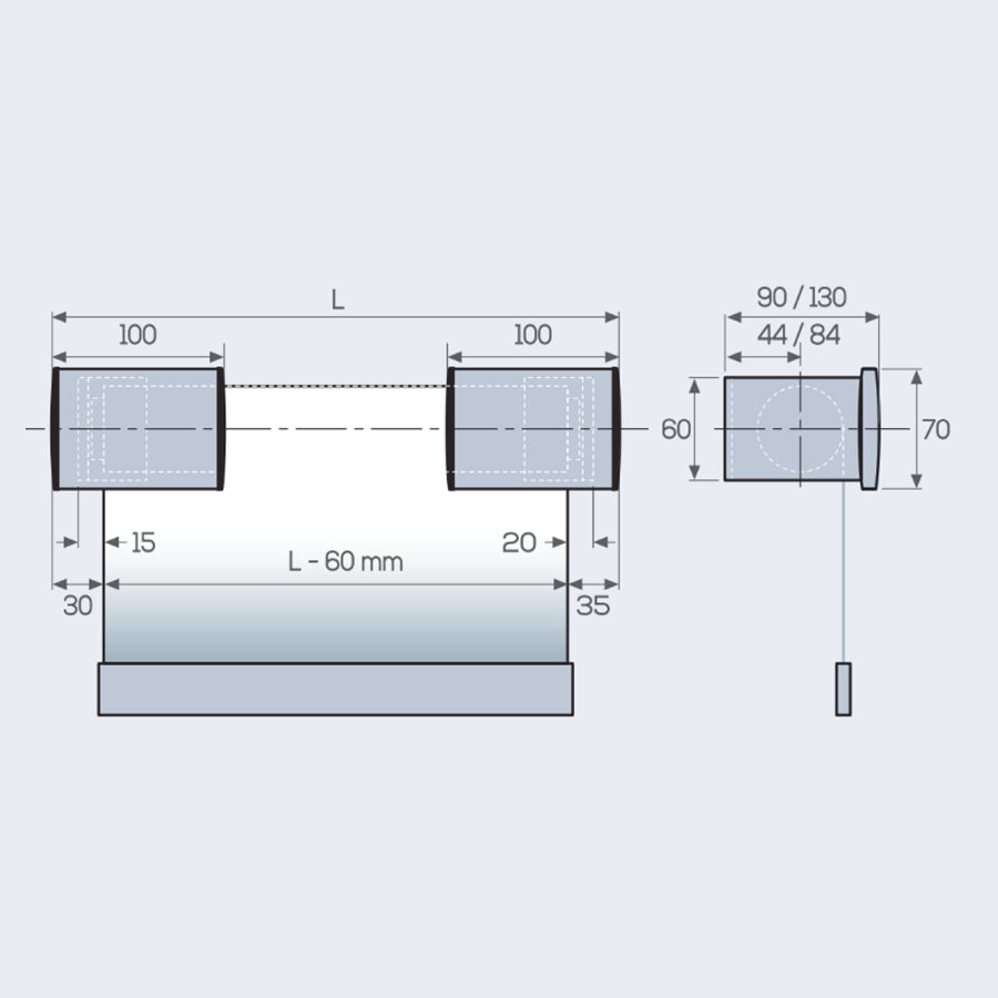 TENDA A RULLO ELETTRICA CON ANGOLARI DECORATIVI, ENERGY 736 - ECLISSE S2-OSCURANTE RB