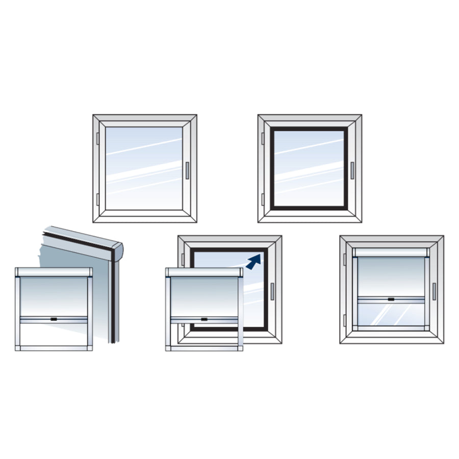 TENDA A VETRO CON CASSONETTO, ROLLBOX 240-ASTRA