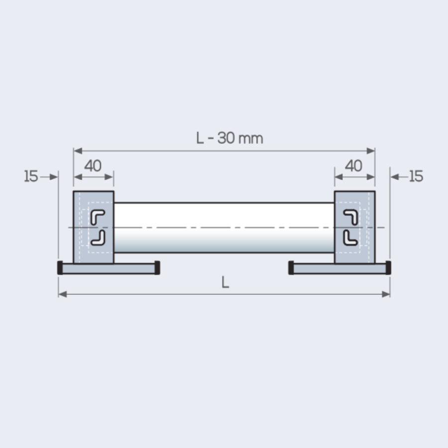 TENDA A RULLO AZIONAMENTO A MOLLA, ANGOLARE DECORATIVO, SLOW 1928 ECLISSE S2-GIOTTO