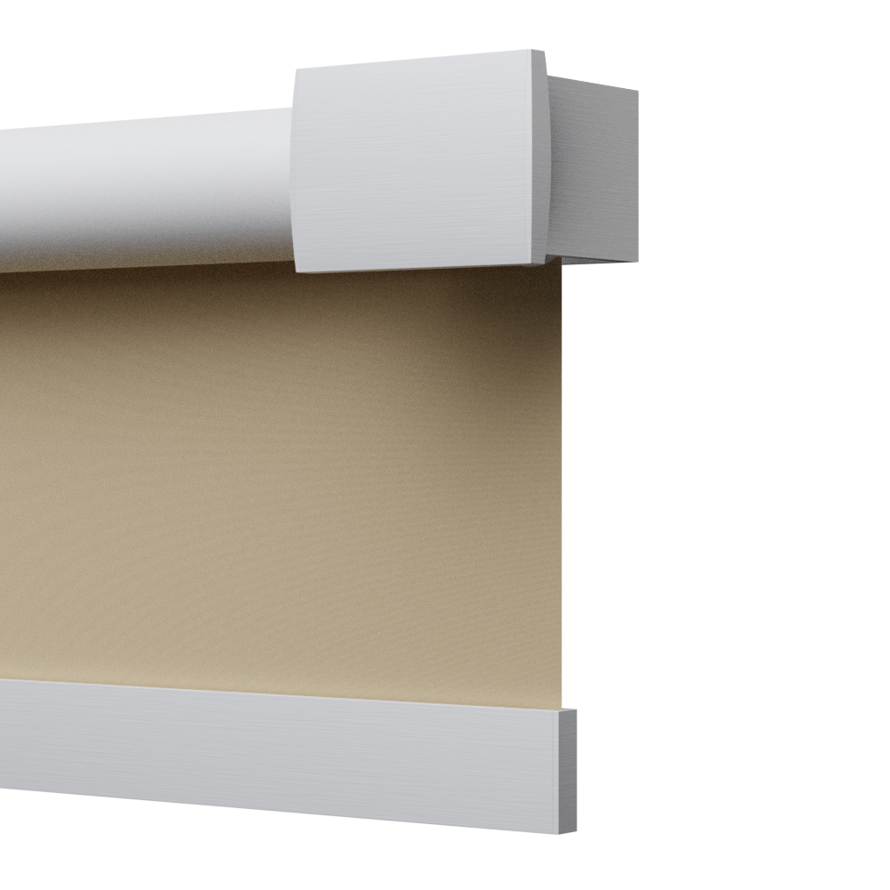 TENDA A RULLO AZIONAMENTO A MOLLA, ANGOLARE DECORATIVO, SLOW 1928 ECLISSE S2-OSCURANTE RB