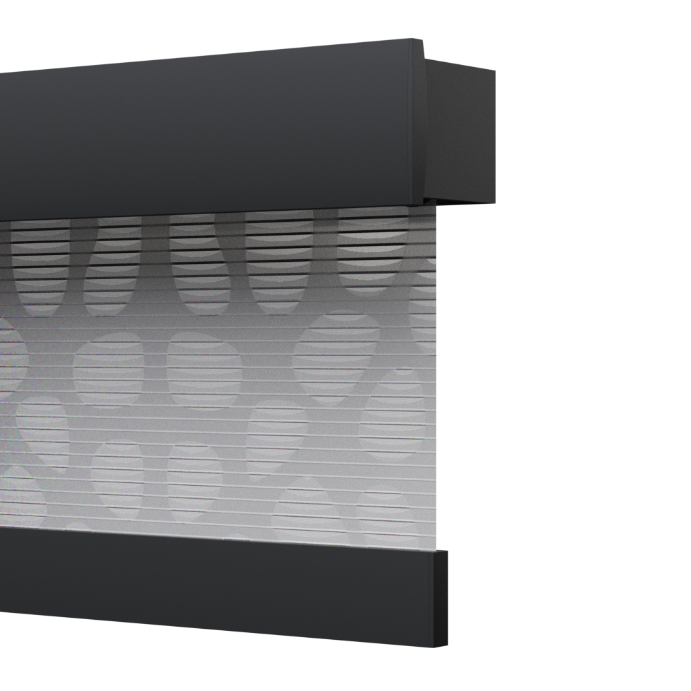 TENDA A RULLO AZIONAMENTO A MOLLA, FRONTALE DECORATIVO, SLOW 1928 ECLISSE S3-TOTAL WHITE