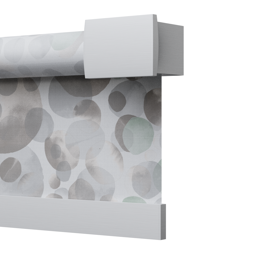 TENDA A RULLO AZIONAMENTO A MOLLA, ANGOLARE DECORATIVO, SLOW 1928 ECLISSE S2-BOLLE