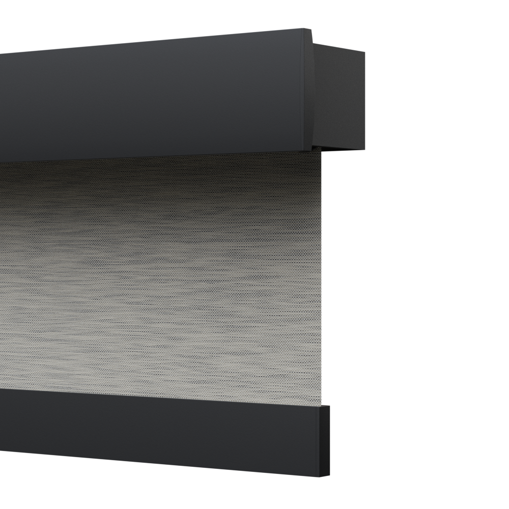 TENDA A RULLO AZIONAMENTO A MOLLA, FRONTALE DECORATIVO, SLOW 1928 ECLISSE S3-MELANGE