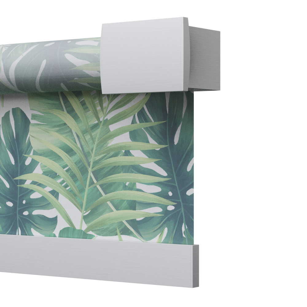 TENDA A RULLO AZIONAMENTO A MOLLA, ANGOLARE DECORATIVO, SLOW 1928 ECLISSE S2-ISTINTO