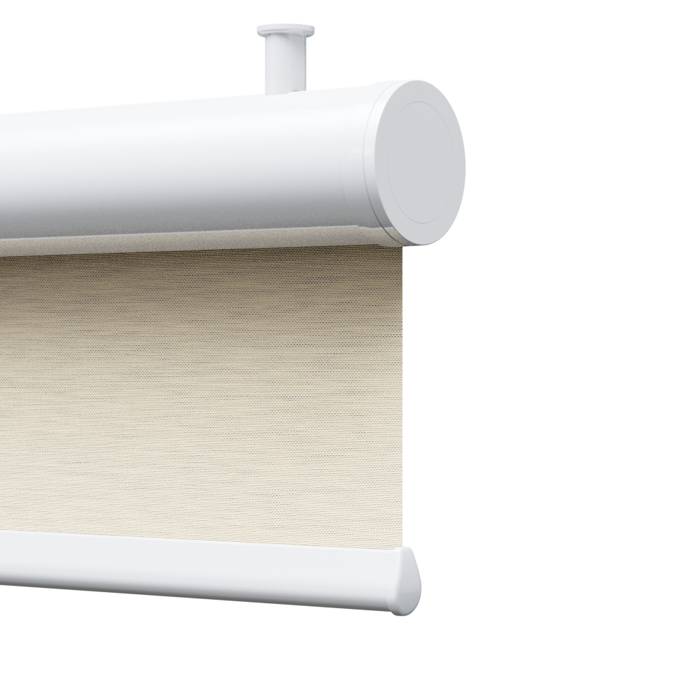 TENDA DECORATIVA CON CASSONETTO TONDO, MELANGE