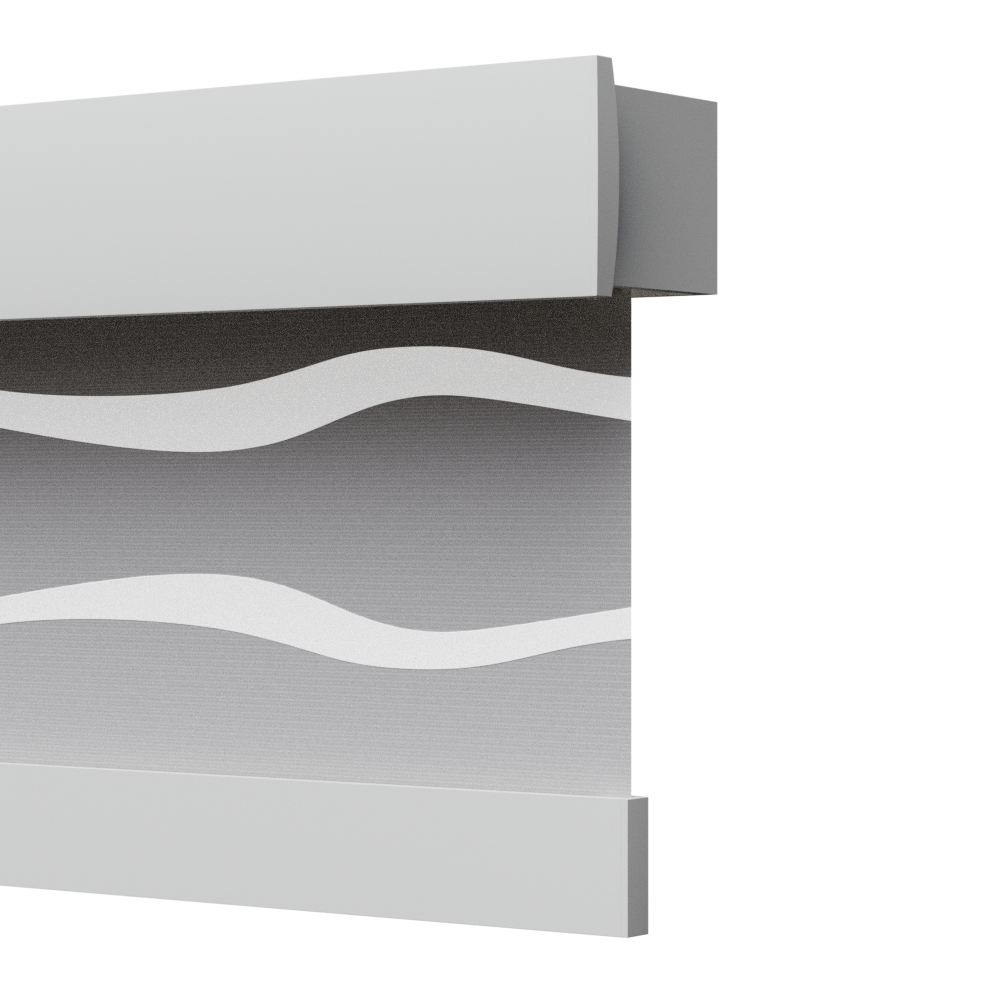 TENDA A RULLO AZIONAMENTO A MOLLA, FRONTALE DECORATIVO, SLOW 1928 ECLISSE S3-MAREA