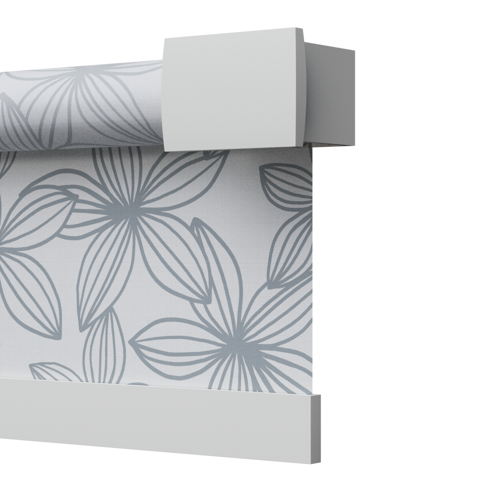 TENDA A RULLO AZIONAMENTO A MOLLA, ANGOLARE DECORATIVO, SLOW 1928 ECLISSE S2-GAIA