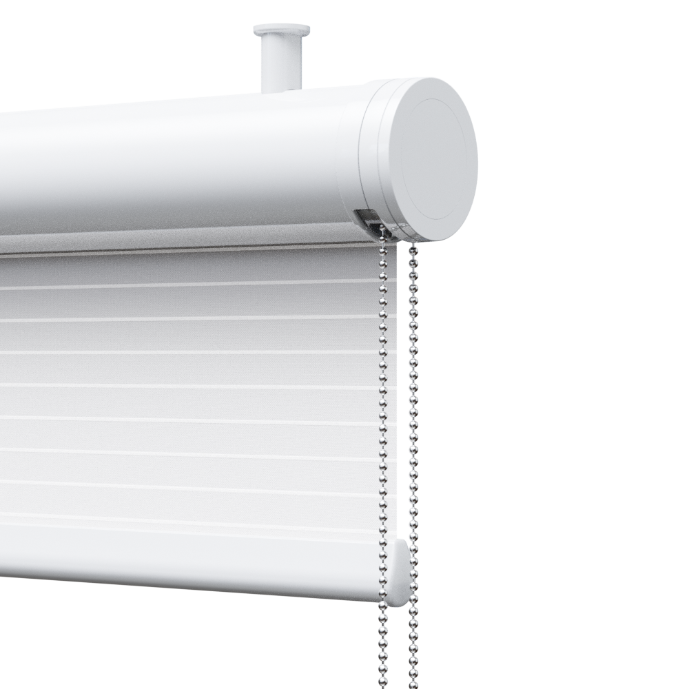 TENDA DECORATIVA CON CASSONETTO TONDO,  ROLLBOX 575-TOTAL WHITE