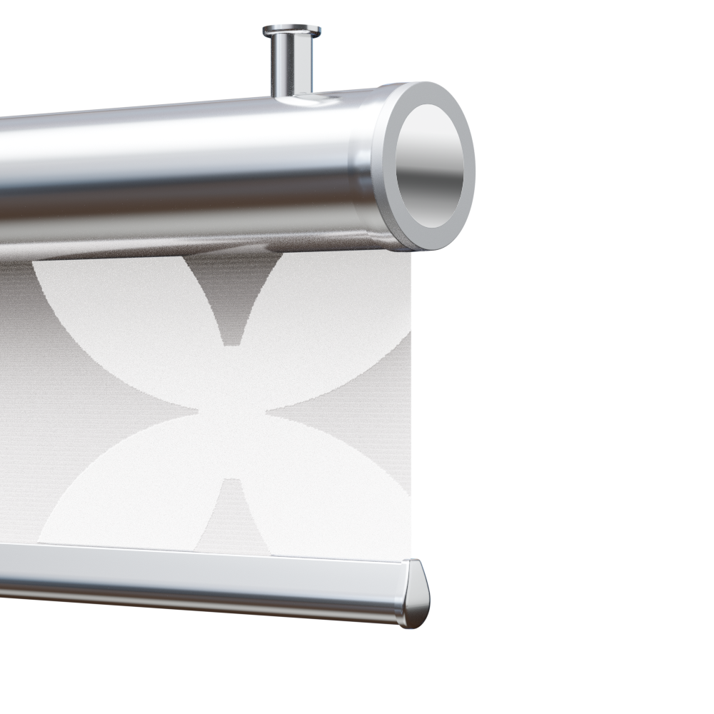 TENDA DECORATIVA CON CASSONETTO TONDO,  ROLLBOX 175-FLORA