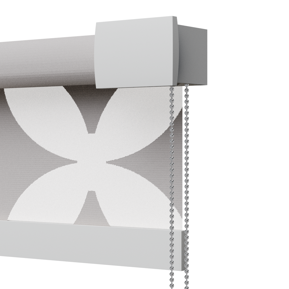 TENDA A RULLO AZIONAMENTO COMBINATO, ANGOLARE DECORATIVO, PLUS 2029 - ECLISSE S2-FLORA