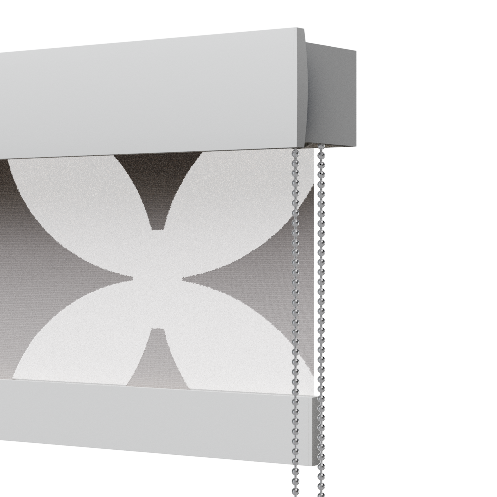 TENDA A RULLO AZIONAMENTO COMBINATO, FRONTALE DECORATIVO, Plus 2029 - ECLISSE S3-FLORA