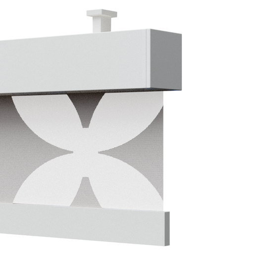 TENDA DECORATIVA CON CASSONETTO QUADRATO,  ROLLBOX 179-FLORA