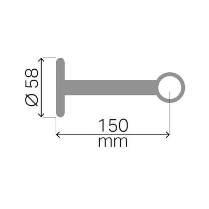 BASTONE PER TENDE LINEAR