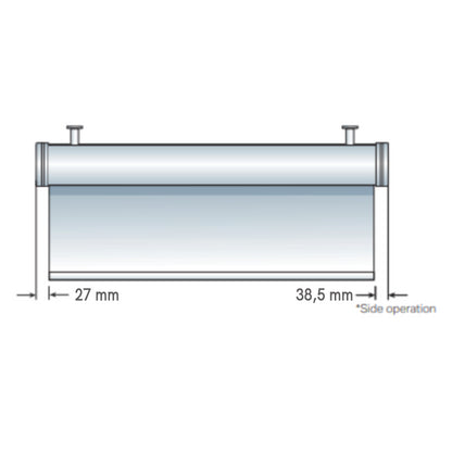 TENDA DECORATIVA CON CASSONETTO TONDO,  ROLLBOX 575 ALBA