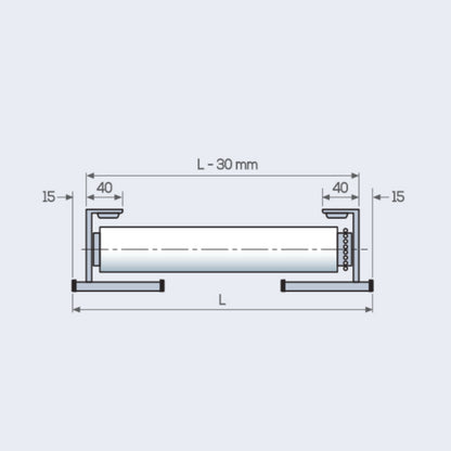 TENDA A RULLO A CATENELLA CON ANGOLARE DECORATIVO, SIDEWINDER 8240 - ECLISSE S2-LINEA