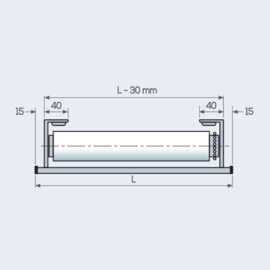 TENDA A RULLO A CATENELLA CON MANTOVANA IN ALLUMINIO,  SIDEWINDER 8240 - ECLISSE S3-OTTO