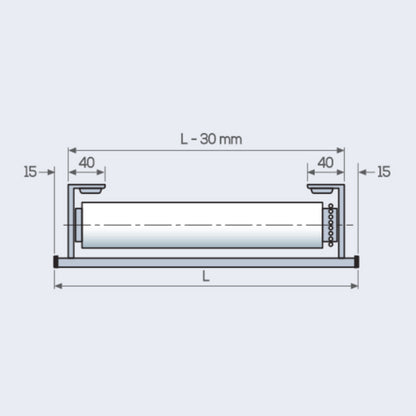 TENDA A RULLO A CATENELLA CON MANTOVANA IN ALLUMINIO,  SIDEWINDER 8240 - ECLISSE S3-GALA