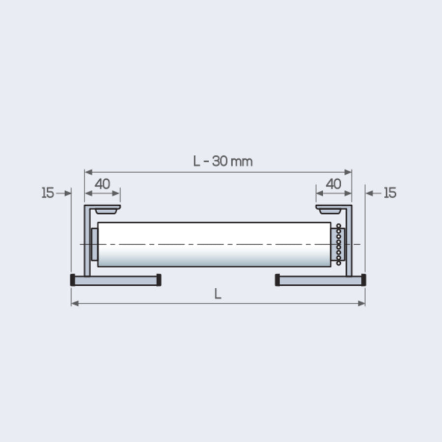 TENDA A RULLO A CATENELLA CON ANGOLARE DECORATIVO, SIDEWINDER 8240 - ECLISSE S2-OSCURANTE TR