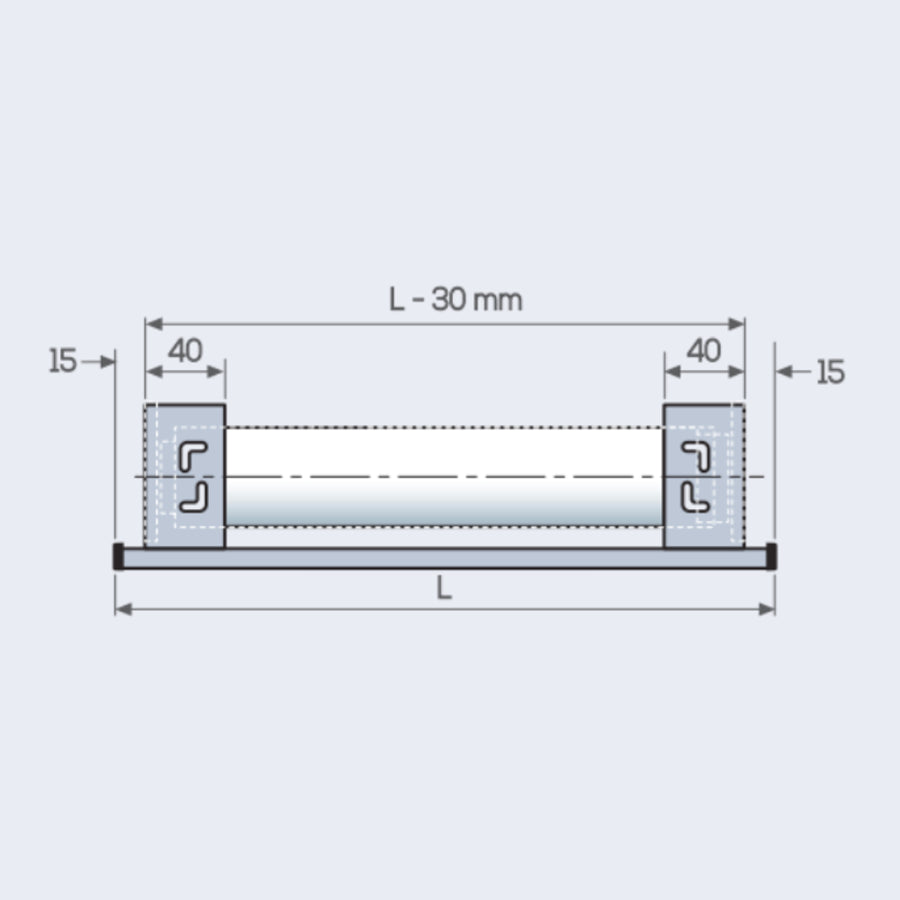 TENDA A RULLO A CATENELLA CON MANTOVANA IN ALLUMINIO,  SIDEWINDER 8240 - ECLISSE S3-LINEA