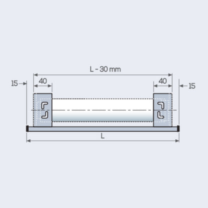 TENDA A RULLO A CATENELLA CON MANTOVANA IN ALLUMINIO,  SIDEWINDER 8240 - ECLISSE S3-LINEA