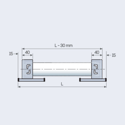 TENDA A RULLO A CATENELLA CON ANGOLARE DECORATIVO, SIDEWINDER 8240 - ECLISSE S2-ASTRA