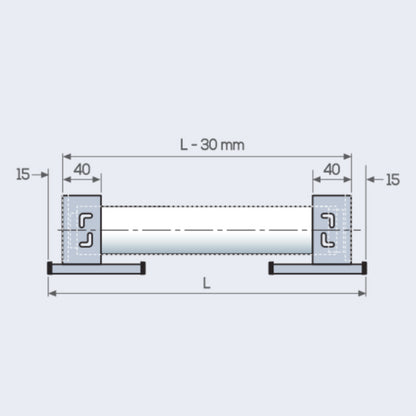 TENDA A RULLO AZIONAMENTO COMBINATO, ANGOLARE DECORATIVO,  PLUS 2029 - ECLISSE S2-GAIA